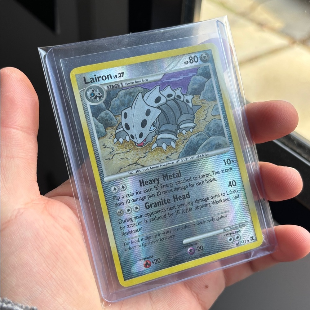 Pokemon TCG: Lairon 44/111 Rising Rivals Reverse Holo - Picture 2 of 3
